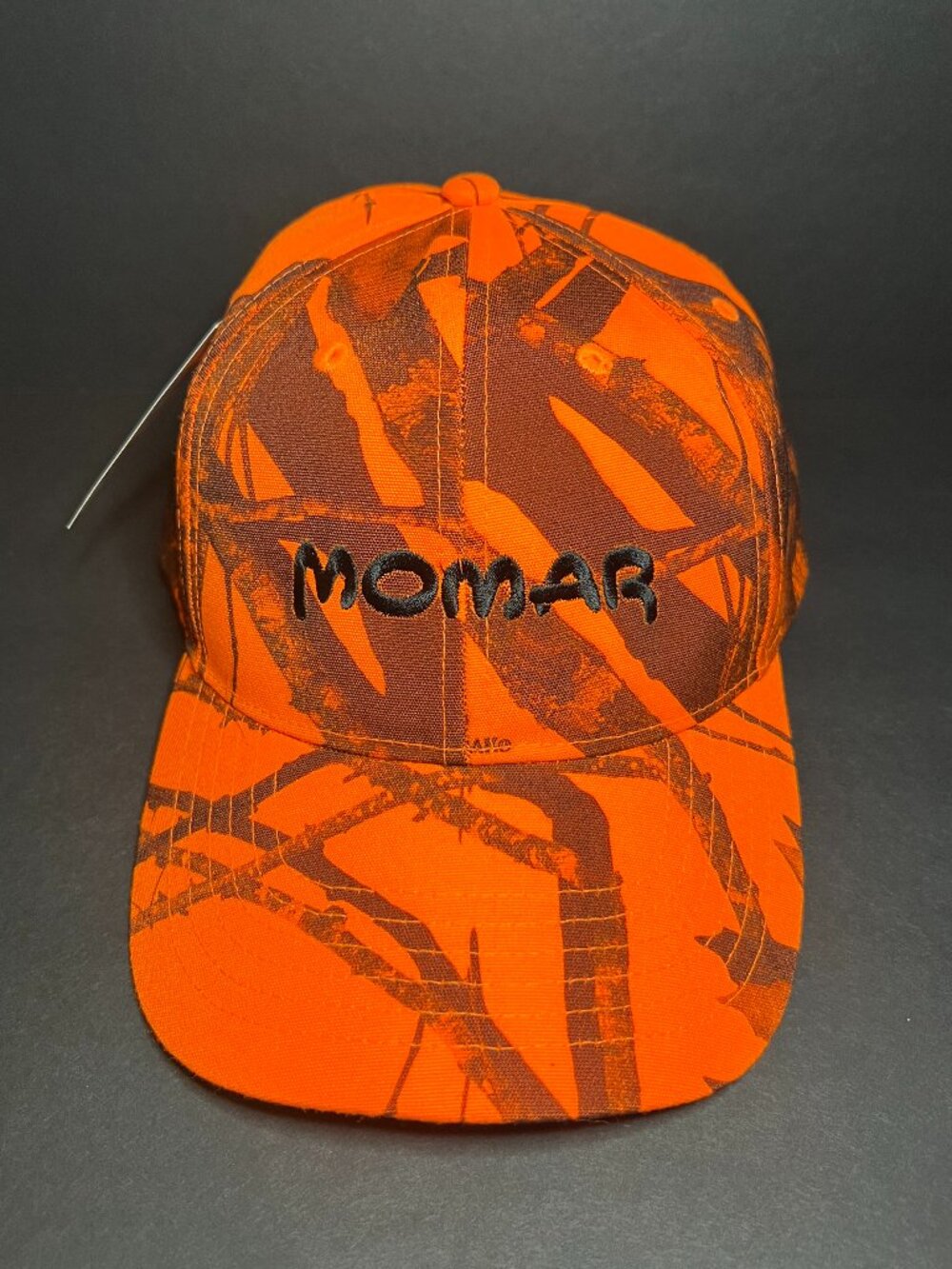 NWT Momar SN200 Breakup Blaze Orange Embroidered Flex Strap Kati Baseball Hat